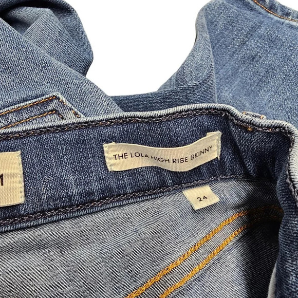 Denim Forum Womens The Lola High Rise Skinny  Jeans Size 24 - Picture 2 of 8